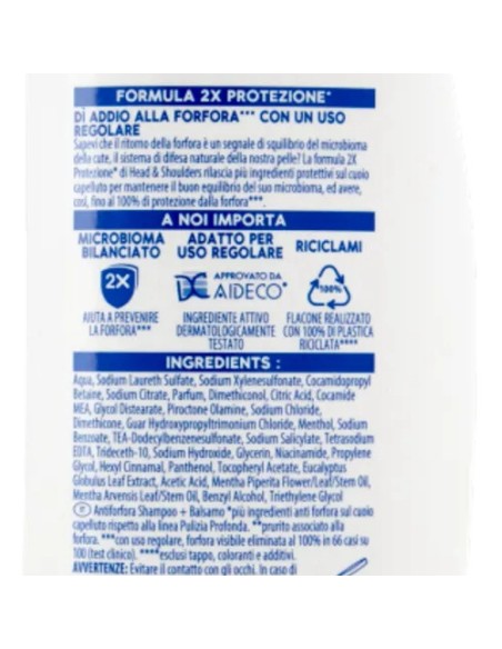 head & shoulders shampoo e balsamo 2in1 250ml - antiprurito: tuttocasashop.live: igiene e cura della persona
