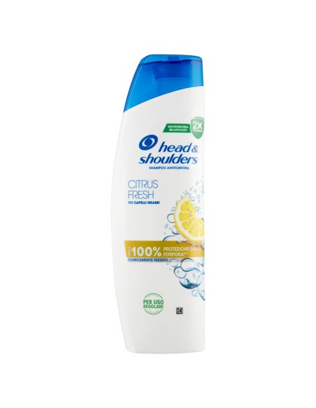 head & shoulders shampoo antiforfora 250ml - citrus fresh - capelli grassi: tuttocasashop.live: igiene e cura della persona