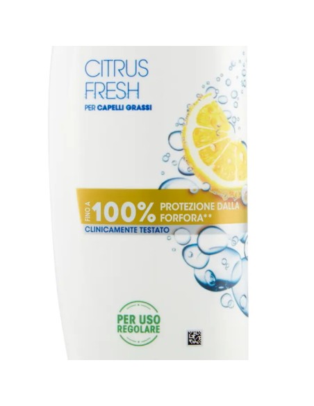 head & shoulders shampoo antiforfora 250ml - citrus fresh - capelli grassi: tuttocasashop.live: igiene e cura della persona