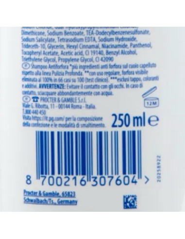 head & shoulders shampoo antiforfora 250ml - apple fresh - mela verde: tuttocasashop.live: igiene e cura della persona