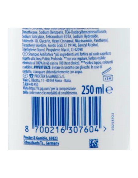 head & shoulders shampoo antiforfora 250ml - apple fresh - mela verde: tuttocasashop.live: igiene e cura della persona