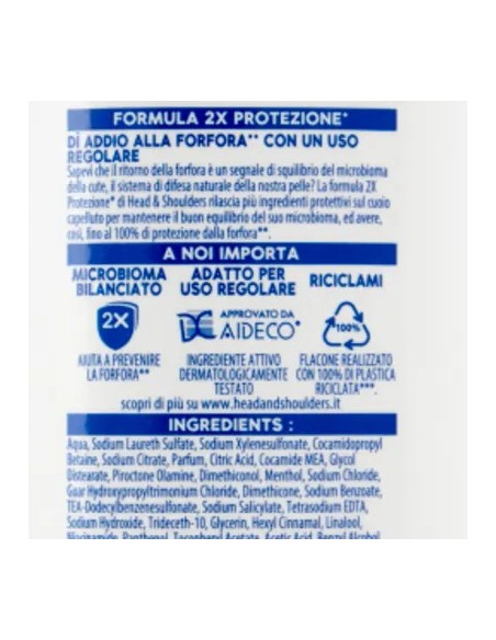 head & shoulders shampoo antiforfora 250ml - menthol fresh - mentolo: tuttocasashop.live: igiene e cura della persona