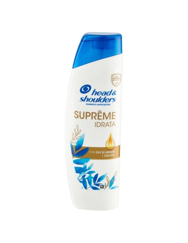 head & shoulders shampoo antiforfora 250ml - supreme idrata - argan e cocco: tuttocasashop.live: igiene e cura della persona