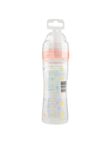 neobaby biberon in plastica collo largo - 250ml - 2m+ - dino arancione: tuttocasashop.live: igiene e cura della persona