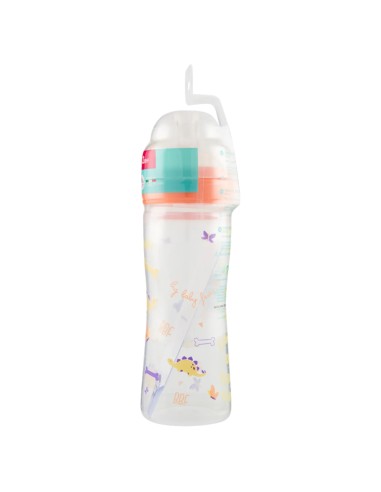 neobaby biberon in plastica collo largo - 250ml - 2m+ - dino arancione: tuttocasashop.live: igiene e cura della persona