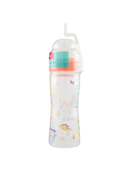 neobaby biberon in plastica collo largo - 250ml - 2m+ - dino arancione: tuttocasashop.live: igiene e cura della persona