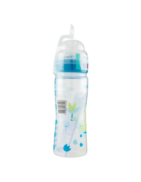 neobaby biberon in plastica collo largo - 330ml - 4m+ - dino blu: tuttocasashop.live: igiene e cura della persona