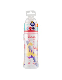 neobaby biberon in plastica collo largo - 330ml - 4m+ - dino rosa: tuttocasashop.live: igiene e cura della persona