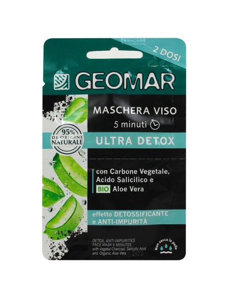 geomar maschera viso - 2 x 7.5ml - ultra detox detossificante anti-impurita': tuttocasashop.live: igiene e cura della persona