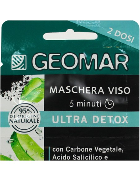 geomar maschera viso - 2 x 7.5ml - ultra detox detossificante anti-impurita': tuttocasashop.live: igiene e cura della persona