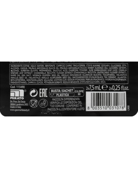 geomar maschera viso - 2 x 7.5ml - ultra detox detossificante anti-impurita': tuttocasashop.live: igiene e cura della persona