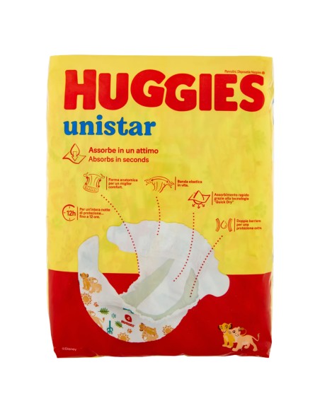huggies unistar - 16 pannolini taglia 4 maxi 7-18 kg: tuttocasashop.live: igiene e cura della persona