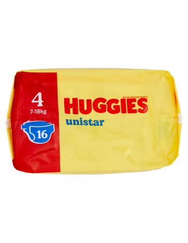 huggies unistar - 16 pannolini taglia 4 maxi 7-18 kg: tuttocasashop.live: igiene e cura della persona