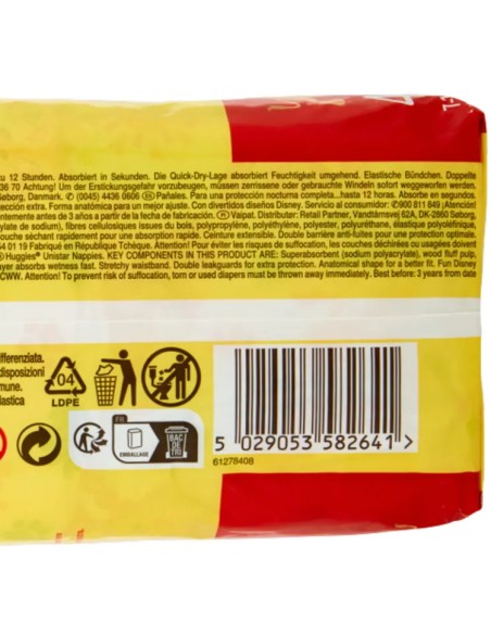 huggies unistar - 16 pannolini taglia 4 maxi 7-18 kg: tuttocasashop.live: igiene e cura della persona