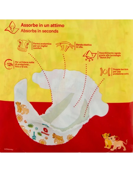 huggies unistar - 16 pannolini taglia 4 maxi 7-18 kg: tuttocasashop.live: igiene e cura della persona