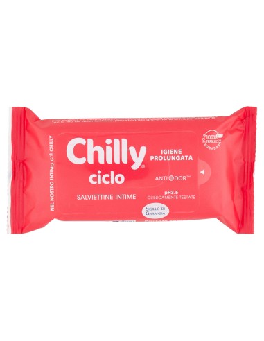 chilly salviettine intime imbevute 15pz - ciclo: tuttocasashop.live: igiene e cura della persona