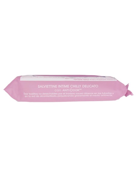 chilly salviettine intime imbevute 15pz - delicate: tuttocasashop.live: igiene e cura della persona