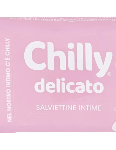 chilly salviettine intime imbevute 15pz - delicate: tuttocasashop.live: igiene e cura della persona