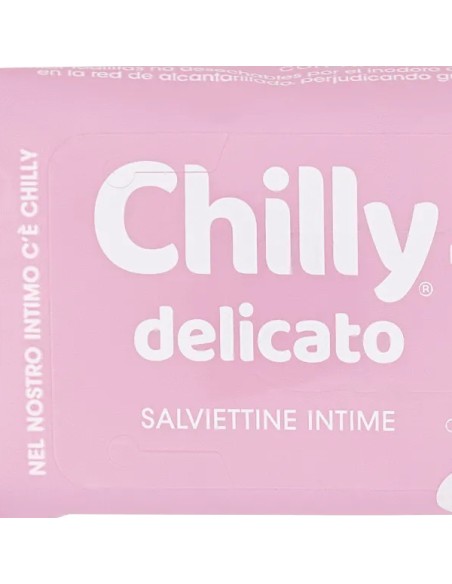 chilly salviettine intime imbevute 15pz - delicate: tuttocasashop.live: igiene e cura della persona