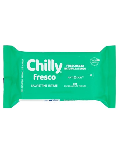 chilly salviettine intime imbevute 15pz - fresco: tuttocasashop.live: igiene e cura della persona