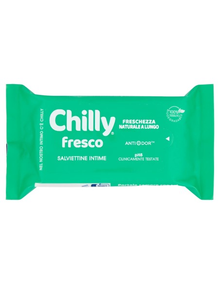 chilly salviettine intime imbevute 15pz - fresco: tuttocasashop.live: igiene e cura della persona