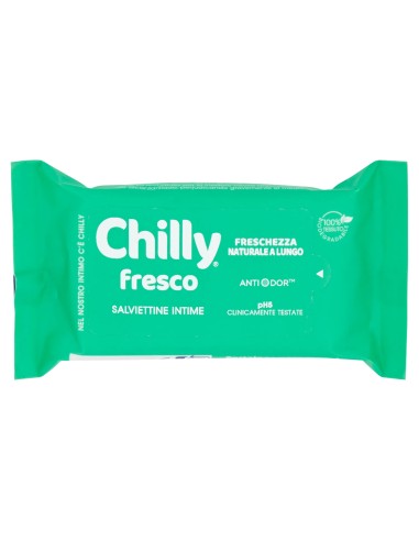 chilly salviettine intime imbevute 15pz - fresco: tuttocasashop.live: igiene e cura della persona