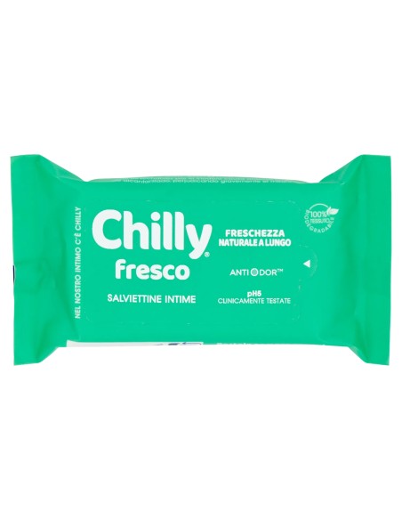 chilly salviettine intime imbevute 15pz - fresco: tuttocasashop.live: igiene e cura della persona
