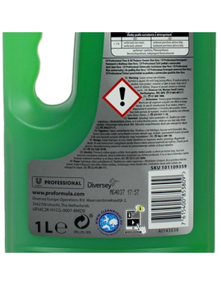 cif professional pavimenti e multiuso - 1 litro - aloe vera: tuttocasashop.live: pulizia e cura della casa