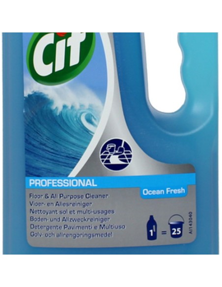 cif professional pavimenti e multiuso - 1 litro - ocean fresh: tuttocasashop.live: pulizia e cura della casa