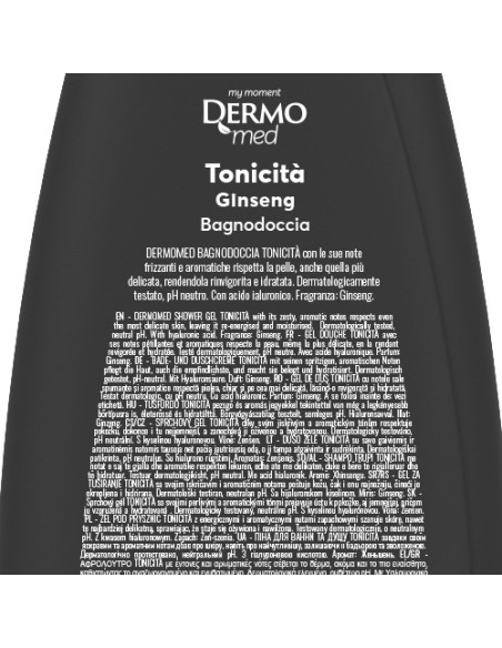 dermomed bagnodoccia 650ml - ph neutro - tonicita' al ginseng: tuttocasashop.live: igiene e cura della persona