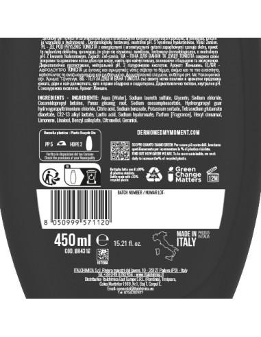 dermomed bagnodoccia 650ml - ph neutro - tonicita' al ginseng: tuttocasashop.live: igiene e cura della persona