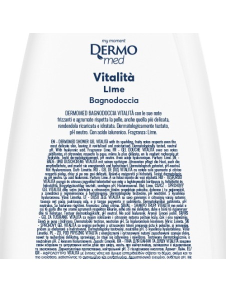dermomed bagnodoccia 650ml - ph neutro - vitalita' al lime: tuttocasashop.live: igiene e cura della persona