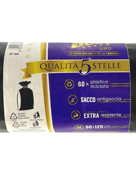 the best 1kg sacchi resistenti 90x120cm ldpe - neri - raccolta differenziata: tuttocasashop.live: pulizia e cura della casa