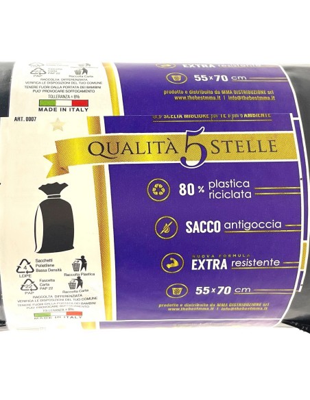 the best 1kg sacchi resistenti 55x70cm ldpe - neri - raccolta differenziata: tuttocasashop.live: pulizia e cura della casa