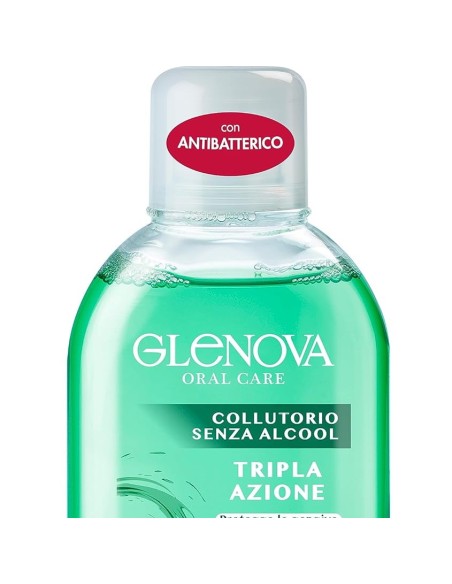 glenova collutorio per igiene orale - 400ml - fresh mint - con antibatterico: tuttocasashop.live: igiene e cura della persona