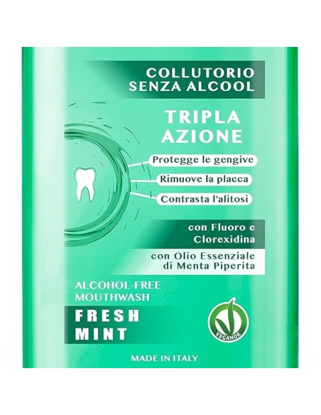 glenova collutorio per igiene orale - 400ml - fresh mint - con antibatterico: tuttocasashop.live: igiene e cura della persona