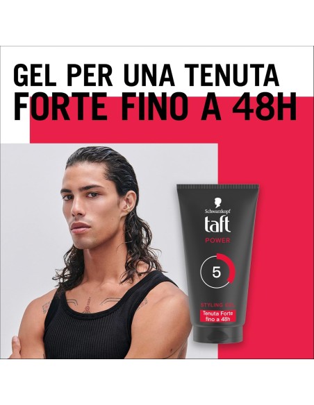 taft styling gel fissante per capelli - 150ml - power - tenuta forte 48h: tuttocasashop.live: igiene e cura della persona