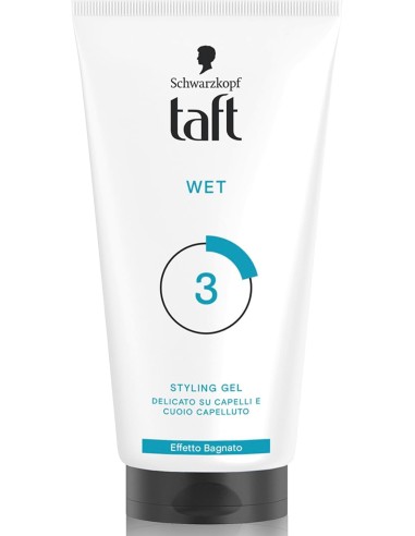 taft styling gel fissante per capelli - 150ml - wet - effetto bagnato: tuttocasashop.live: igiene e cura della persona