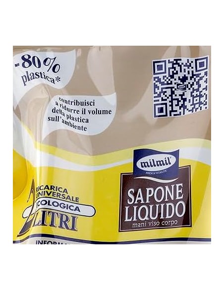 mil mil sapone liquido - ecoricarica - 2 litri - cocco: tuttocasashop.live: igiene e cura della persona