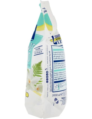 mil mil sapone liquido - ecoricarica - 2 litri - muschio bianco: tuttocasashop.live: igiene e cura della persona