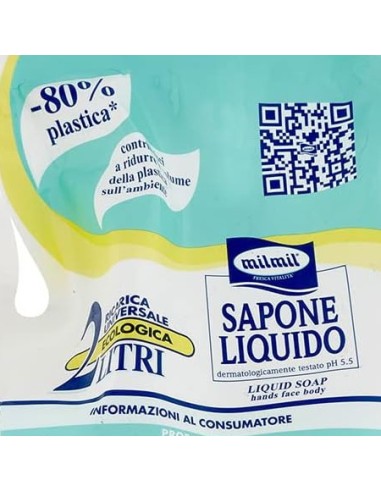 mil mil sapone liquido - ecoricarica - 2 litri - muschio bianco: tuttocasashop.live: igiene e cura della persona