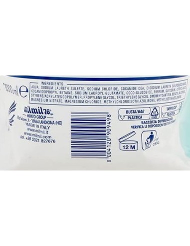 mil mil sapone liquido - ecoricarica - 2 litri - muschio bianco: tuttocasashop.live: igiene e cura della persona