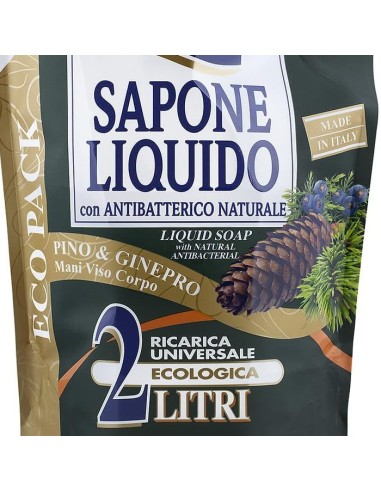 mil mil sapone liquido - ecoricarica - 2 litri - pino: tuttocasashop.live: igiene e cura della persona