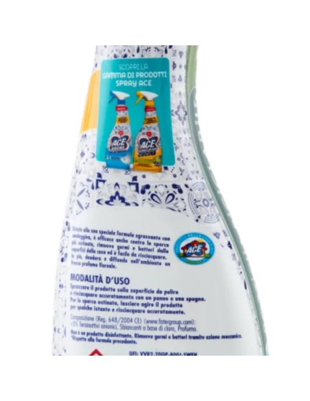 ace detergente spray - 600ml - bagno con candeggina: tuttocasashop.live: pulizia e cura della casa