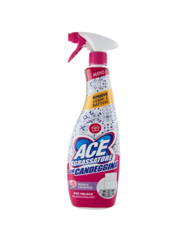 ace detergente spray - 600ml - sgrassatore con candeggina: tuttocasashop.live: pulizia e cura della casa
