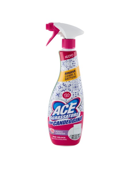 ace detergente spray - 600ml - sgrassatore con candeggina: tuttocasashop.live: pulizia e cura della casa