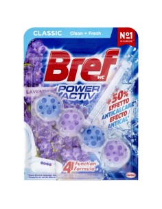 bref wc power activ - tavoletta wc deodorante 4 funzioni - 50g - lavanda: tuttocasashop.live: pulizia e cura della casa