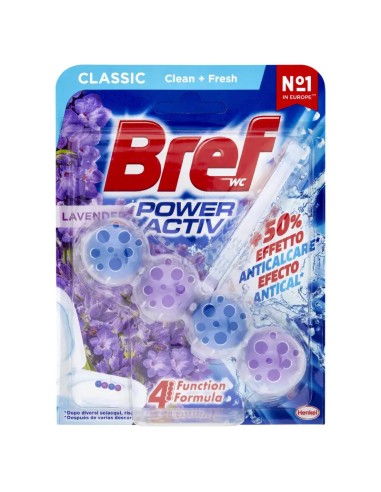 bref wc power activ - tavoletta wc deodorante 4 funzioni - 50g - lavanda: tuttocasashop.live: pulizia e cura della casa