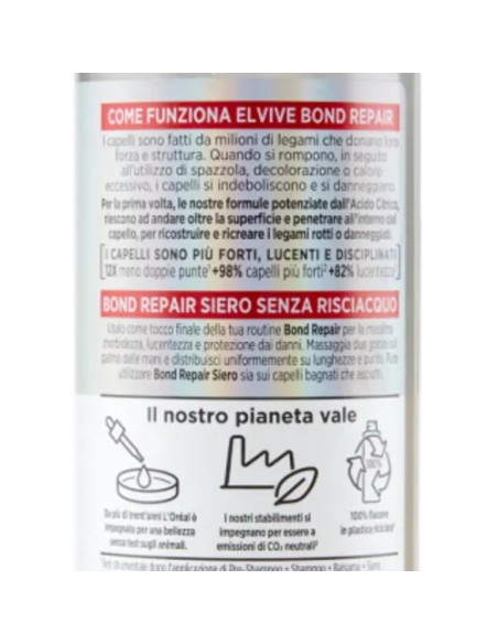 elvive bond repair 150ml - siero senza risciacquo per capelli danneggiati: tuttocasashop.live: igiene e cura della persona