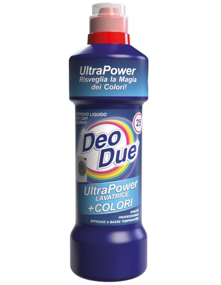 deo due ultra power lavatrice +colori 25 lavaggi 1 litro - detersivo liquido: tuttocasashop.live: prodotti per bucato e tessuti
